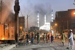 فیلم هایی از حمله تروریستی به کلانتری 16 زاهدان