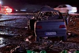 فیلمی از تصادف مهیب در دشت لاله استان فارس با 4 کشته