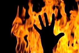 پژو آتش گرفت، دو سرنشین کشته شدند + فیلم