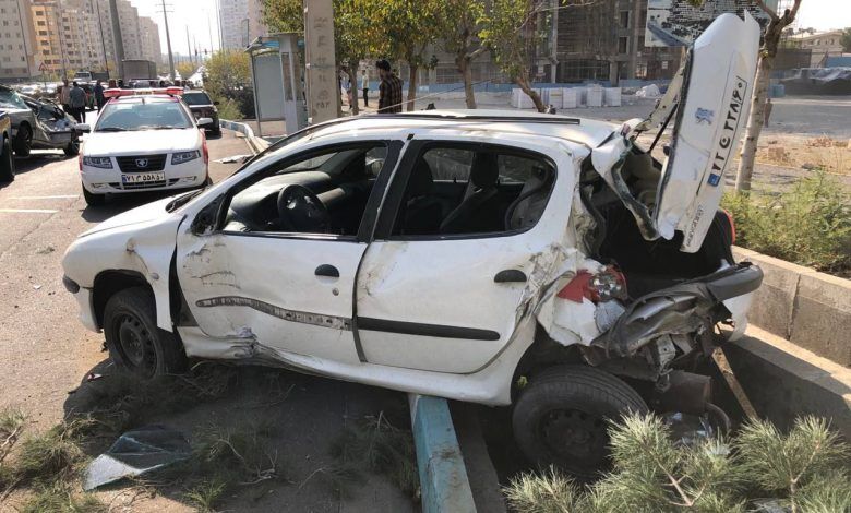 تصادف خونین در اتوبان معروف تهران