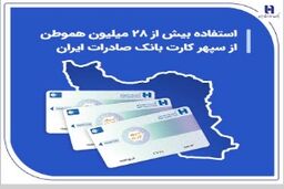 استفاده بیش از 28 میلیون هموطن از سپهر کارت بانک صادرات ایران