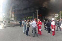 افزایش شمار مجروحان حریق در مجتمع تجاری ارغوان اندیشه به ۲۶ نفر