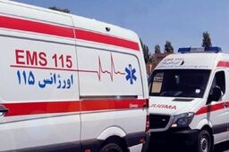 آمبولانس واژگون شد، دو واحد امدادی به کمک رفتند