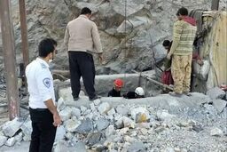 محبوس شدن ۲۴ نفر در پی ریزش معدن
