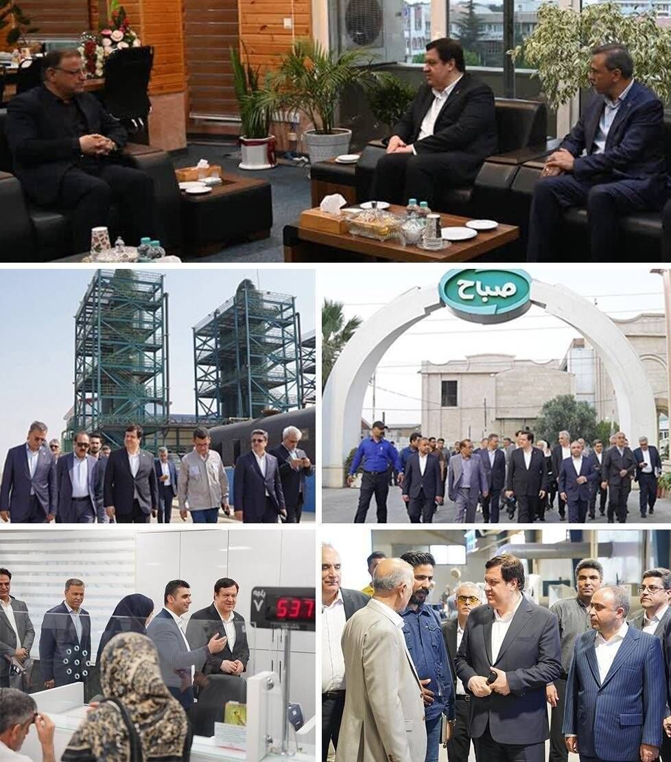 دیدار مدیرعامل بانک ملت با استاندار گلستان و بازدید از مجموعه های تولیدی و صنعتی این استان
